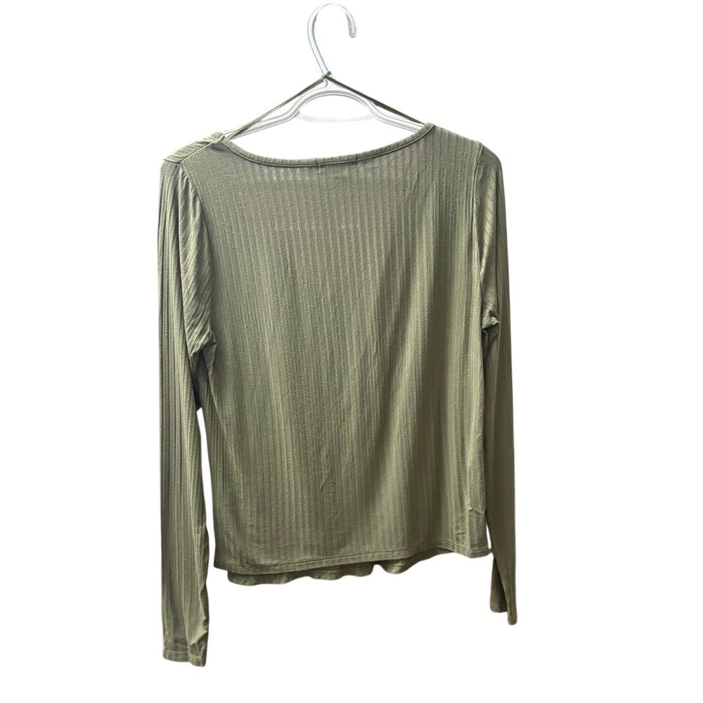 Preloved-S-Wonderly Ribbed V-Neck - Picture 2 of 3